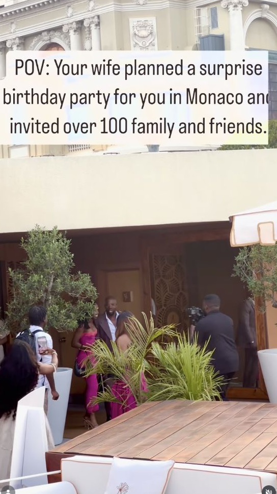 A surprise birthday celebration in Monaco